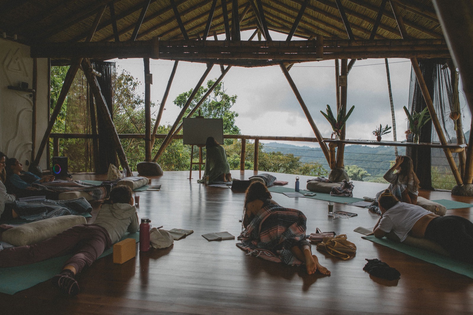 Wellness retreat, ceremony or group gathering at Metamorfinca retreat center in Costa Rica — view 1